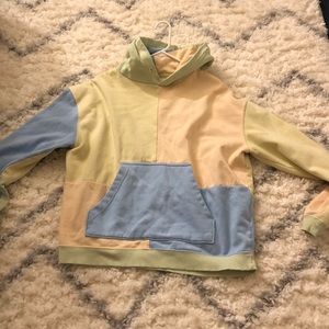 Urban outfitters “Color blocked hoodie”